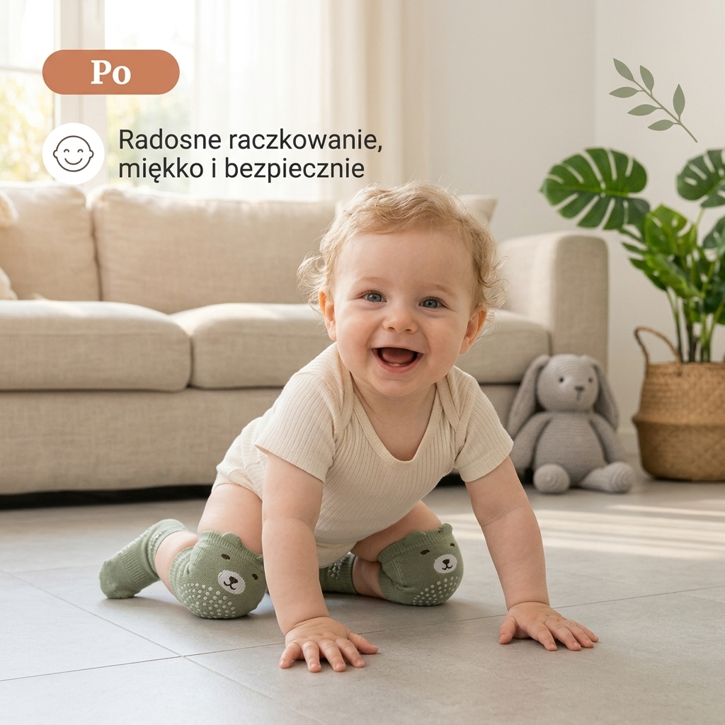 Zestaw do raczkowania – nakolanniki + skarpetki antypoślizgowe